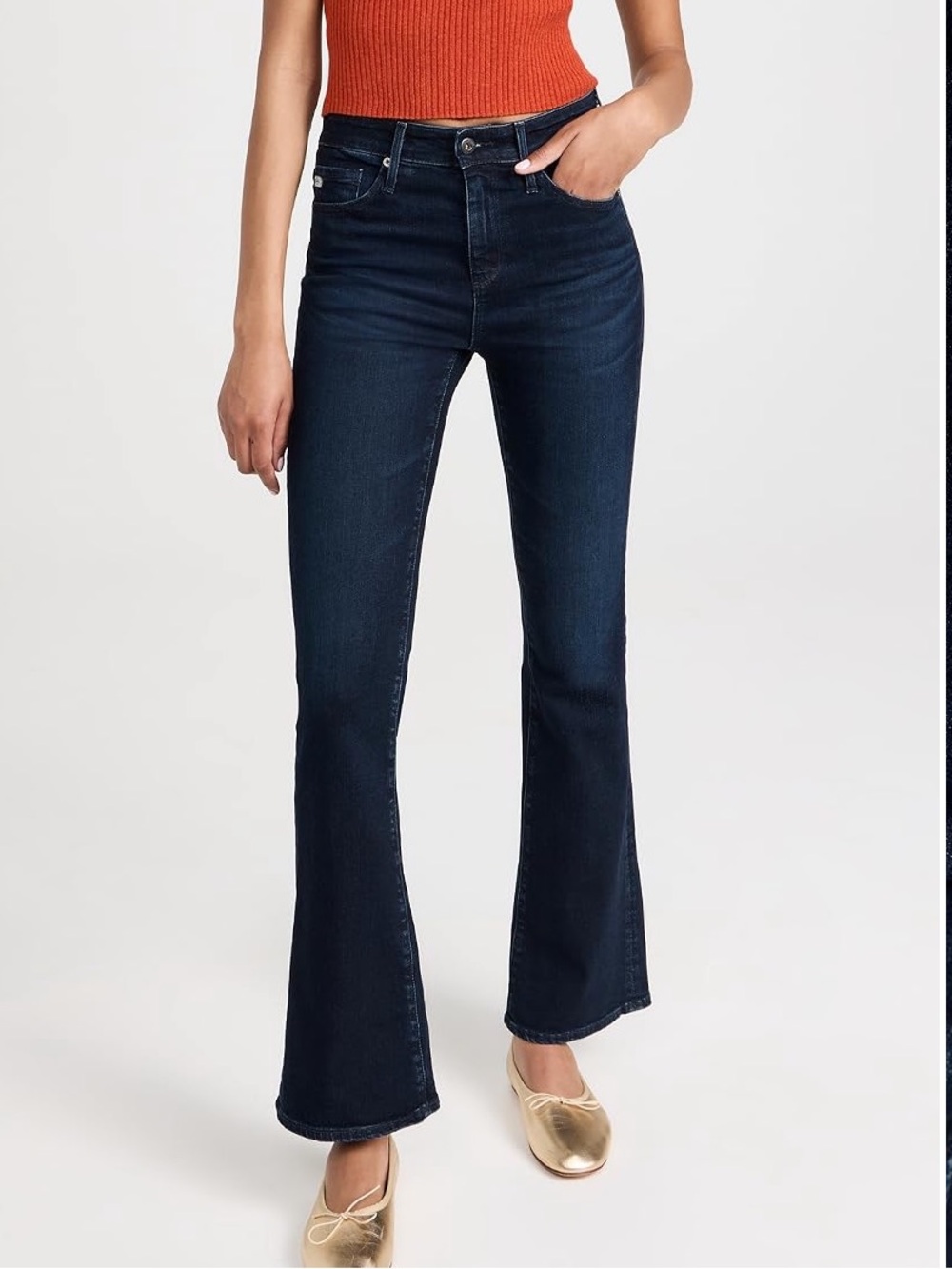 AG Denim Farrah Boot High Rise Jeans (mini flair) 26x31
